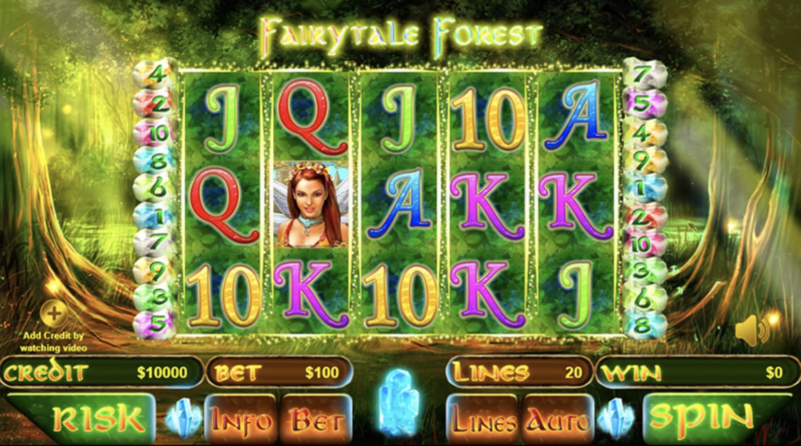 Описание слота «Fairytale Forest» в казино Вулкан 24